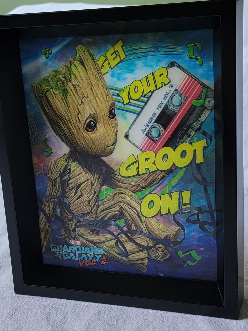 Marvel Guardians Of The Galaxy Baby Groot Pop Wall Art Poster 3D Vinyl Box Frame